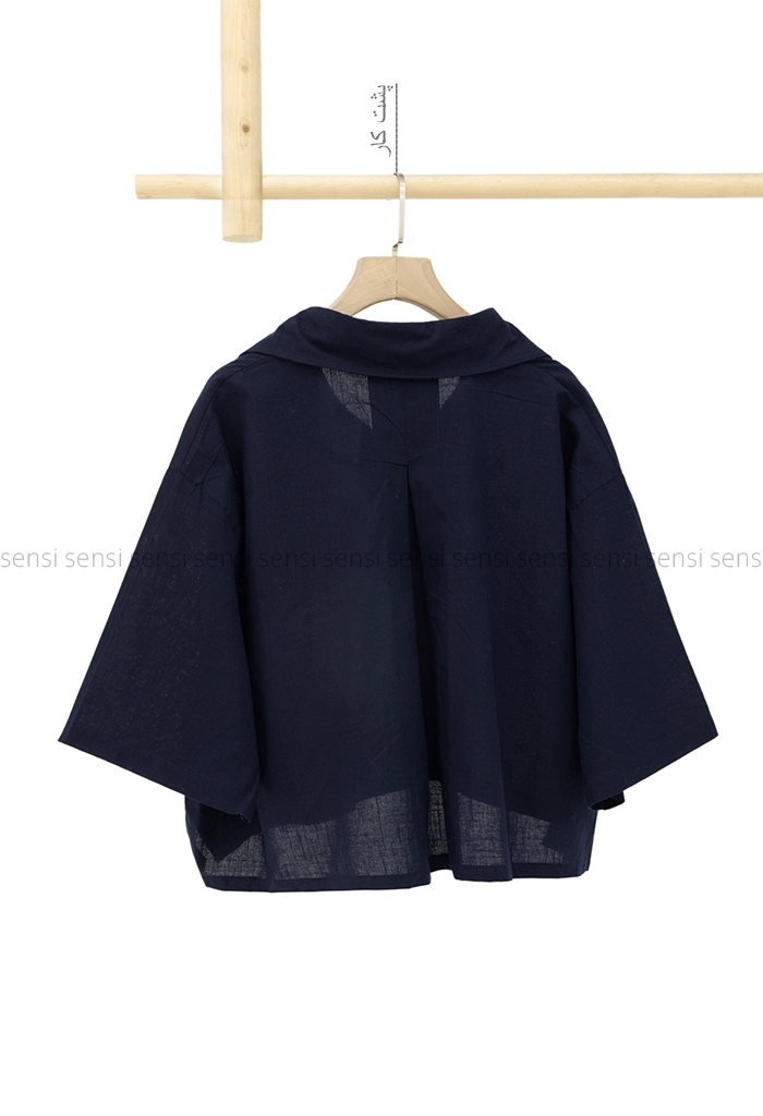 شومیز کراپ پشت پیله کد1005302